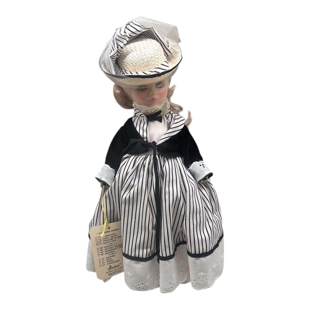 VINTAGE EFFANBEE GRANDES DAMES SARATOGA 11" DOLL TAGS made in USA NY 1980